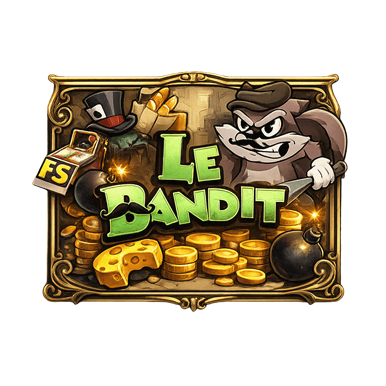Le Bandit spēļu automāts no Hacksaw Gaming ar laupītāja tematiku un eksplodējošajiem simboliem
